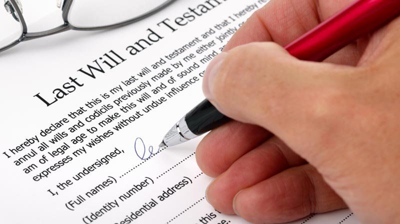 Client receiving inheritance law services in Perth